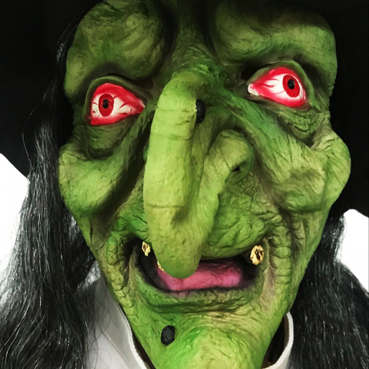 Halloween Long Hair Grimace Mask - Discount Halloween City