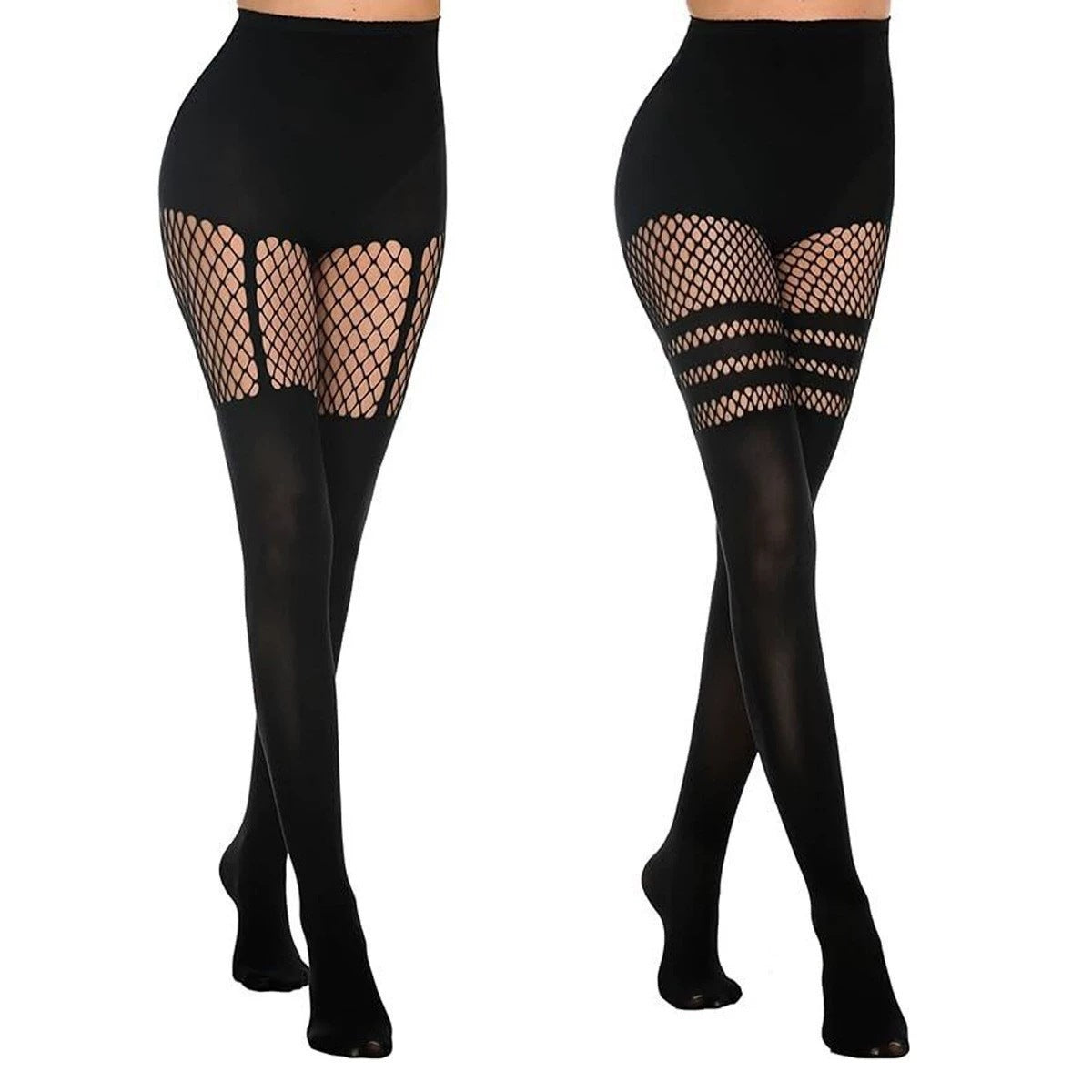 European and American Halloween Fishnet Stockings Plus Size - Discount Halloween City