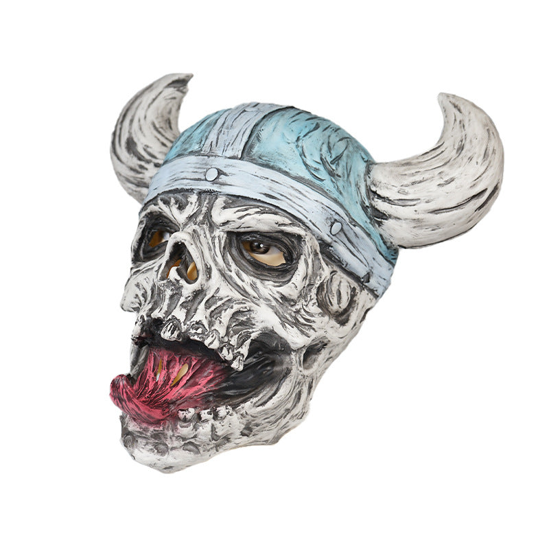 Halloween Viking Ugly Latex Mask - Discount Halloween City