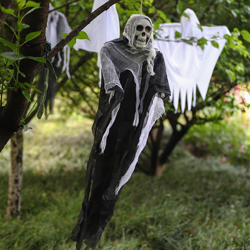 Skull Ghost Haunted House Halloween Hanging Ornament - product image 7