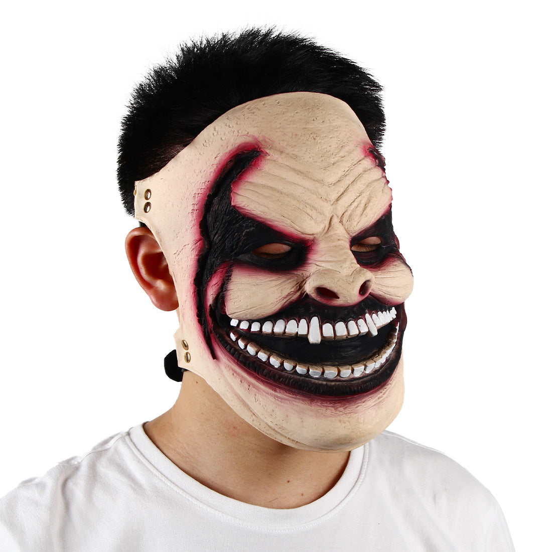 Halloween Horror Half Face Bleeding Mask Headgear - Discount Halloween City
