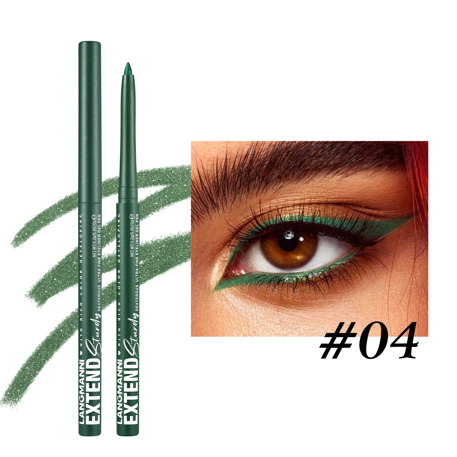 Colorful Gel Glitter Eyeliner Pencils Waterproof & Smudgeproof for Party, Halloween - Discount Halloween City