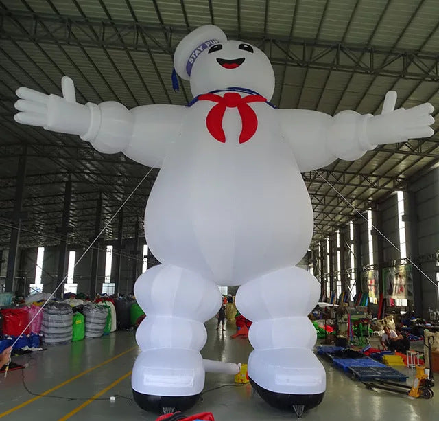 Halloween Inflatable White Cotton Candy Ghost Cartoon Doll