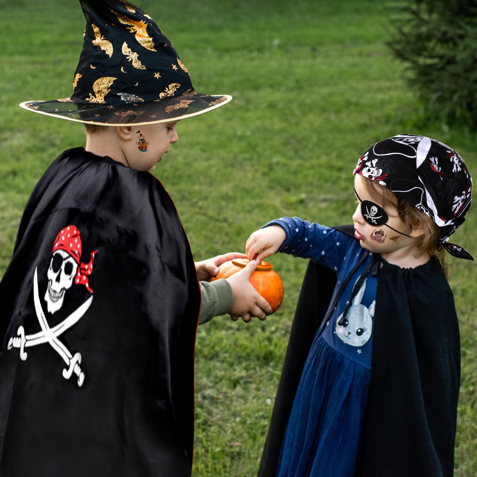 Halloween Pirate Costume Set with Eye Patch - Discount Halloween City