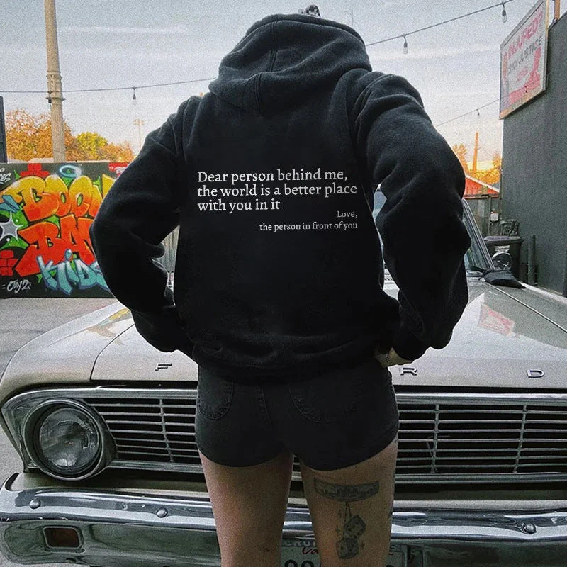 Dear Person Behind Me the World Is a Better Place - Discount Halloween City