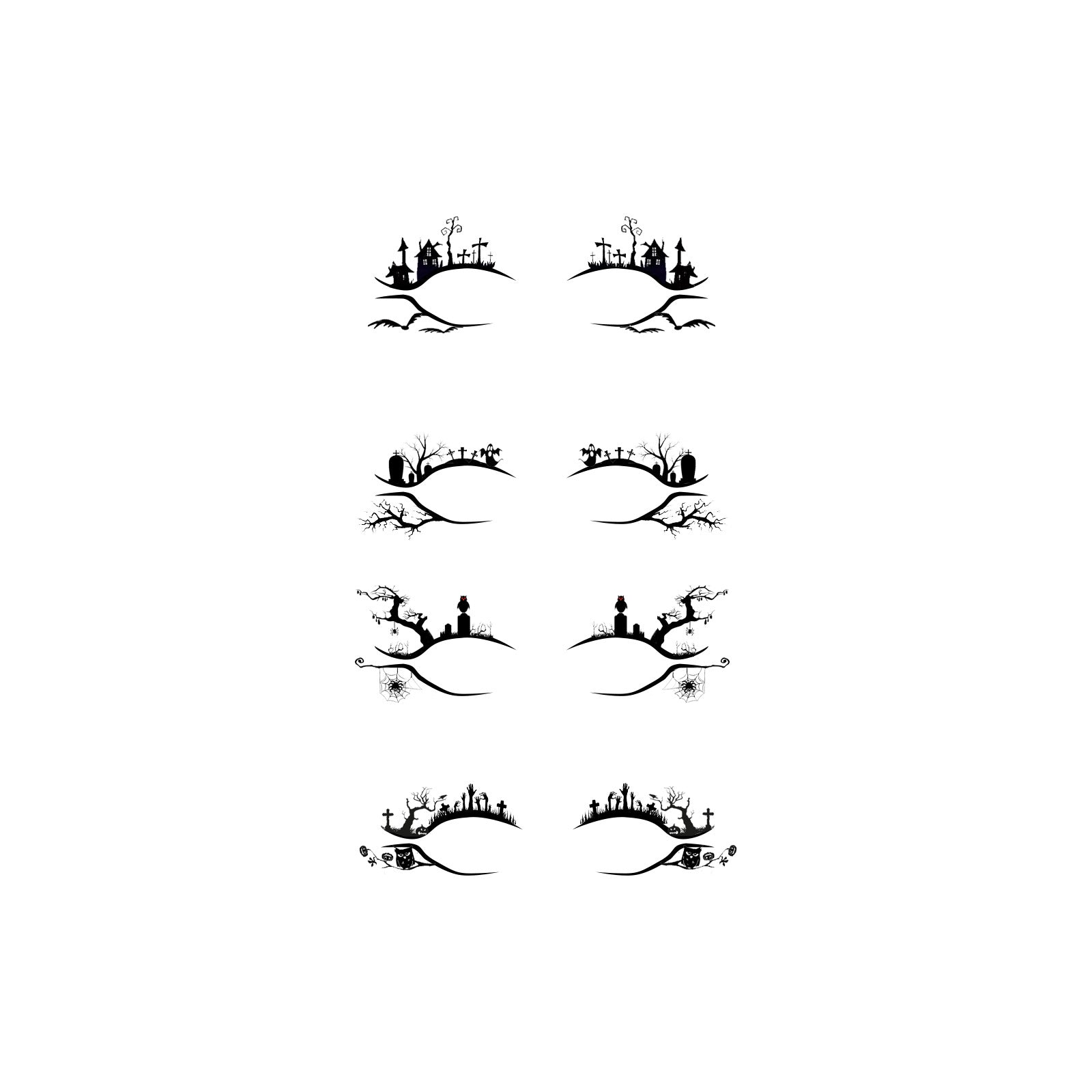 Halloween Eyeliner Stickers Party Makeup Tools - Discount Halloween City