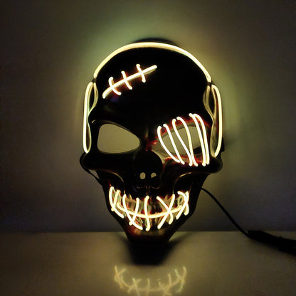 Halloween Scary One-eyed Pirate Mask Cosplay Led Mask Adult - Discount Halloween City