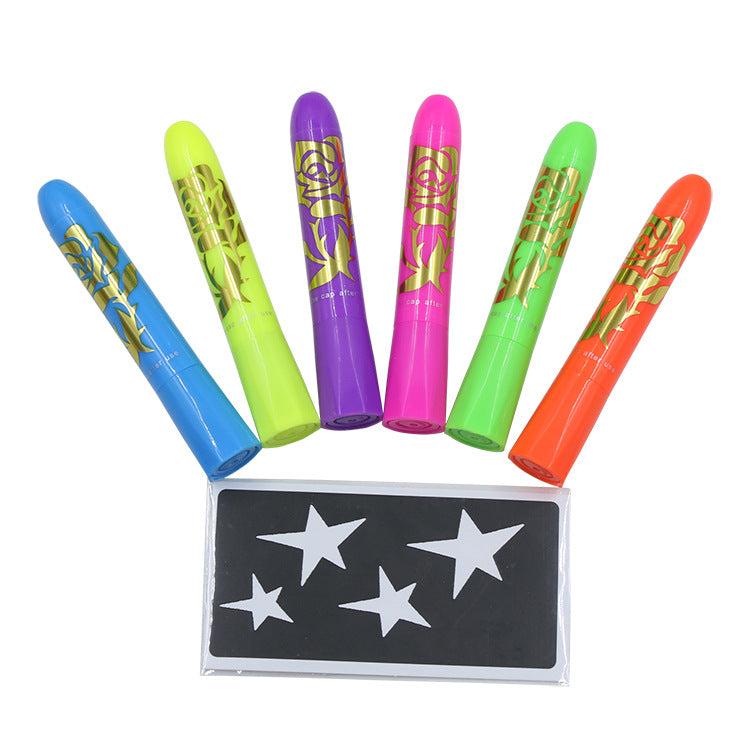 Luminous Face Paint Set Party Halloween Event Makeup Painted Crayon - Discount Halloween City