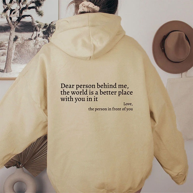 Dear Person Behind Me the World Is a Better Place - Discount Halloween City