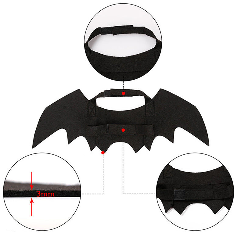 Halloween Pet Cat Small Dogs Bat Wings Cat Wings Accessories - Discount Halloween City