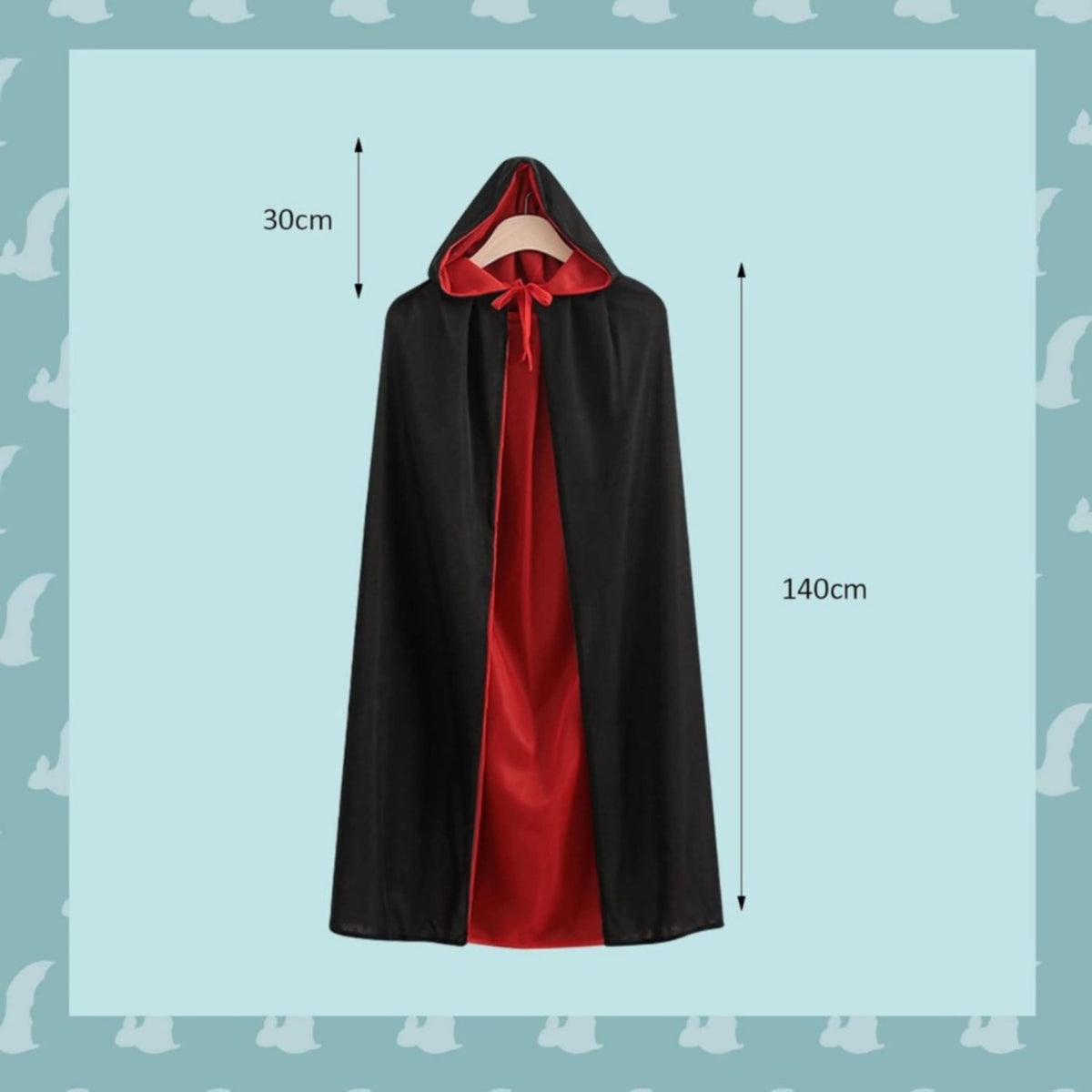 Evil Queen Vampire Unisex Adult Halloween Cape Costume - product image 4