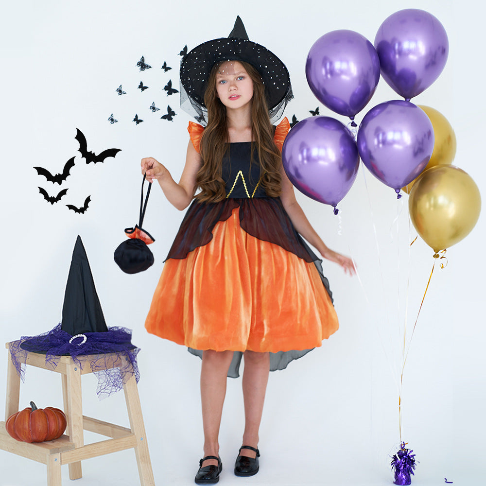 Halloween Witch Performance Costume Princess Dress - Discount Halloween City