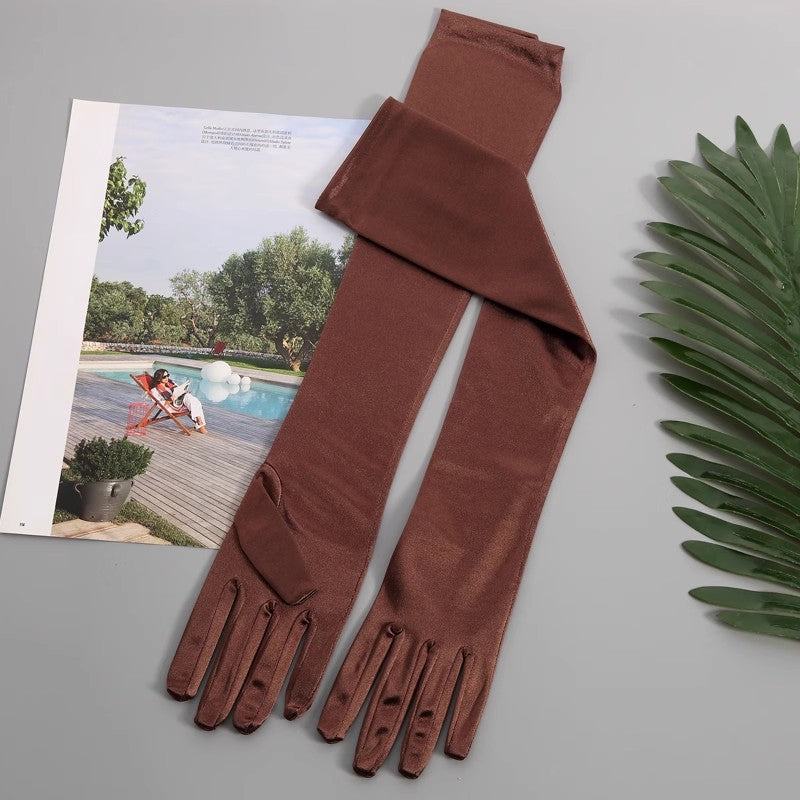 Women's Satin Stretch Gloves - alternate view 24