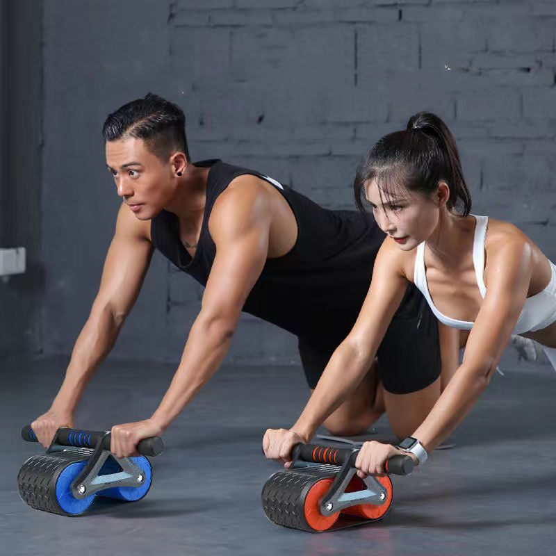 Double Wheel Abdominal Exerciser Women's Men Automatic - product image 5