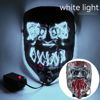 Cold LED Mask Halloween Horror Prop - Discount Halloween City