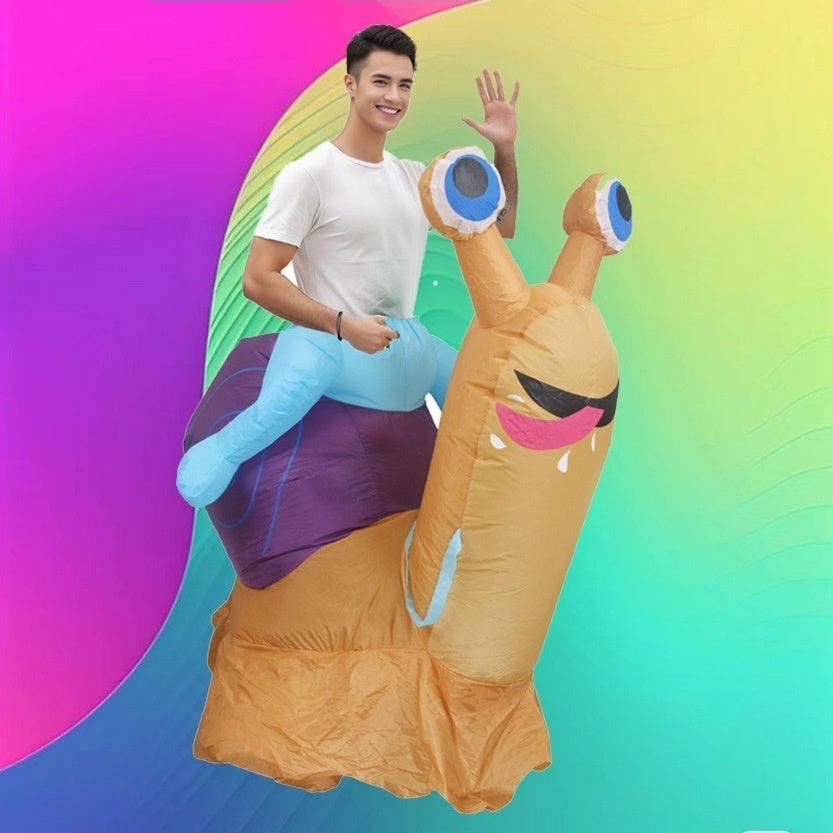Halloween Dress-up Riding Snail Inflatable Clothing Outfit