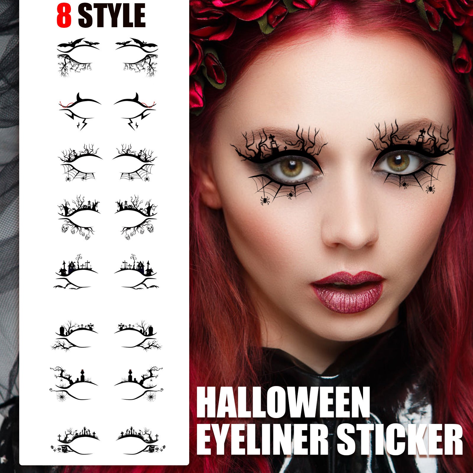 Halloween Eyeliner Stickers Party Makeup Tools - Discount Halloween City