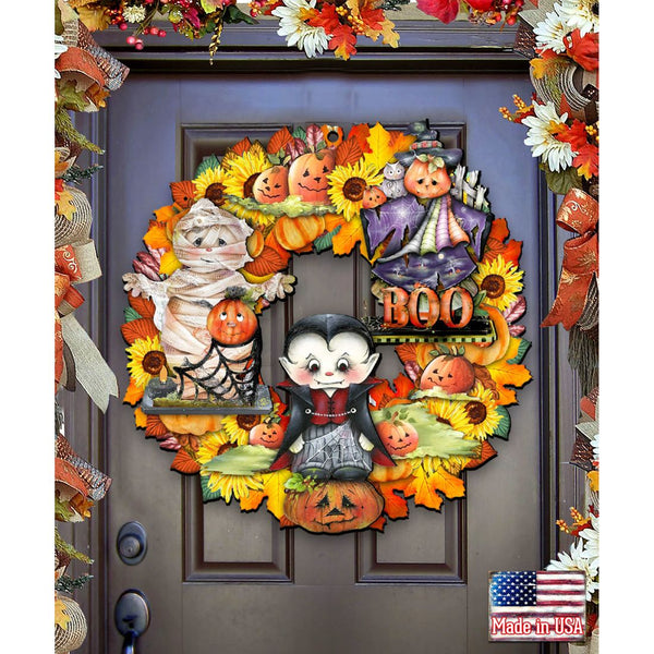 Halloween Wreath Door Decoration