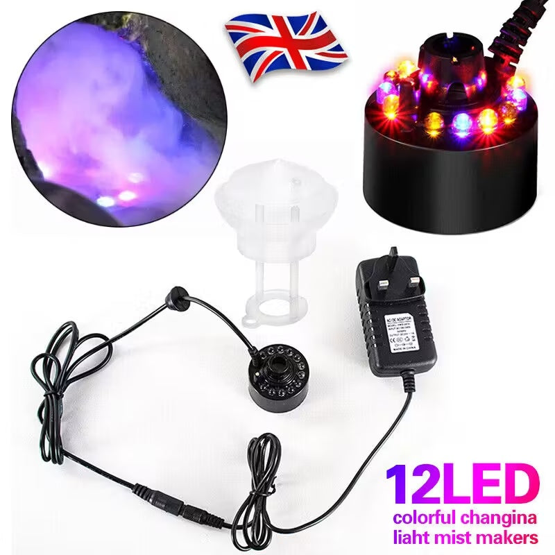 2 LED Ultrasonic Mist Maker - 300ml-h Fogger with Plug - alternate view 7
