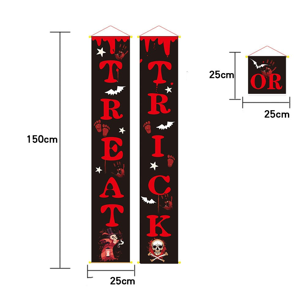 Halloween Decoration Outdoor Banner Couplets - Discount Halloween City