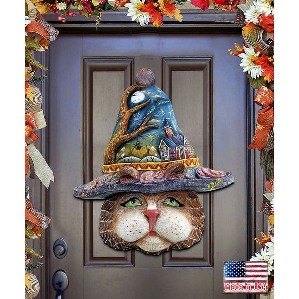 Halloween Cat Door Decoration