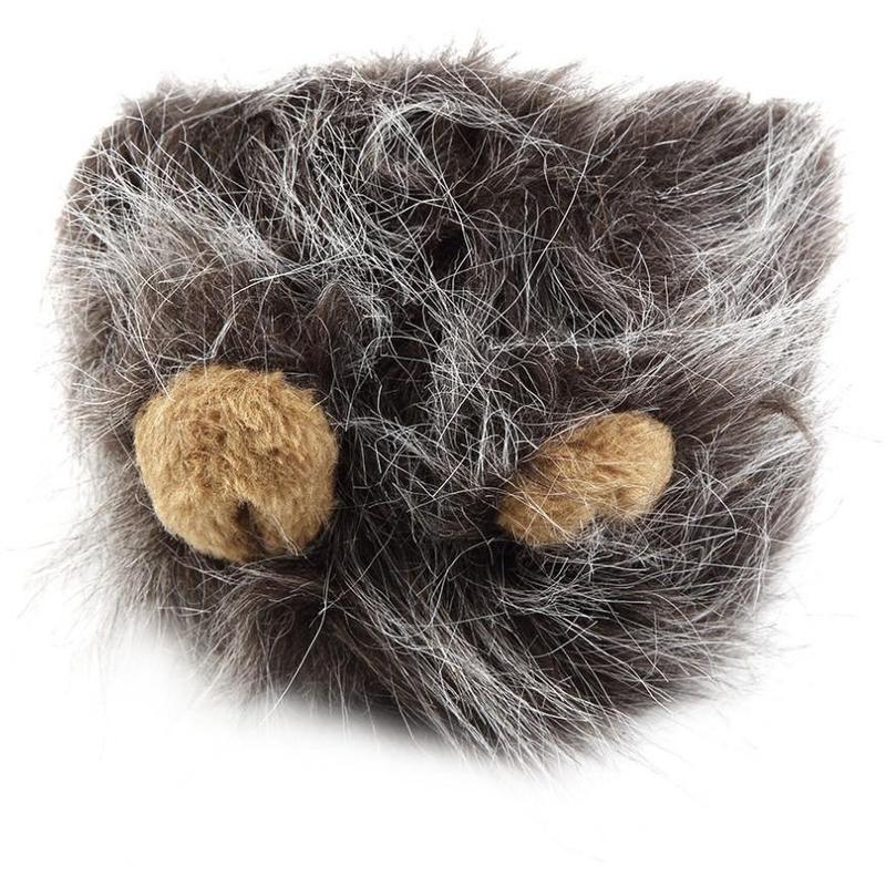 Funny Pet Hat for Small Dogs Cats Hat Emulation Lion Hair - Discount Halloween City