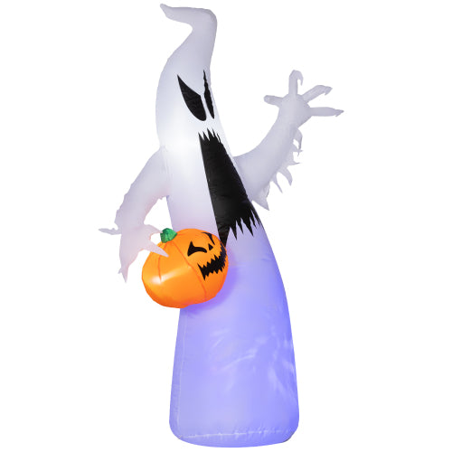 HOMCOM 5.9 Halloween Inflatable Outdoor Decoration Ghost - Discount Halloween City