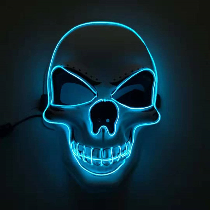 Skull LED Glowing Halloween Mask - Discount Halloween City