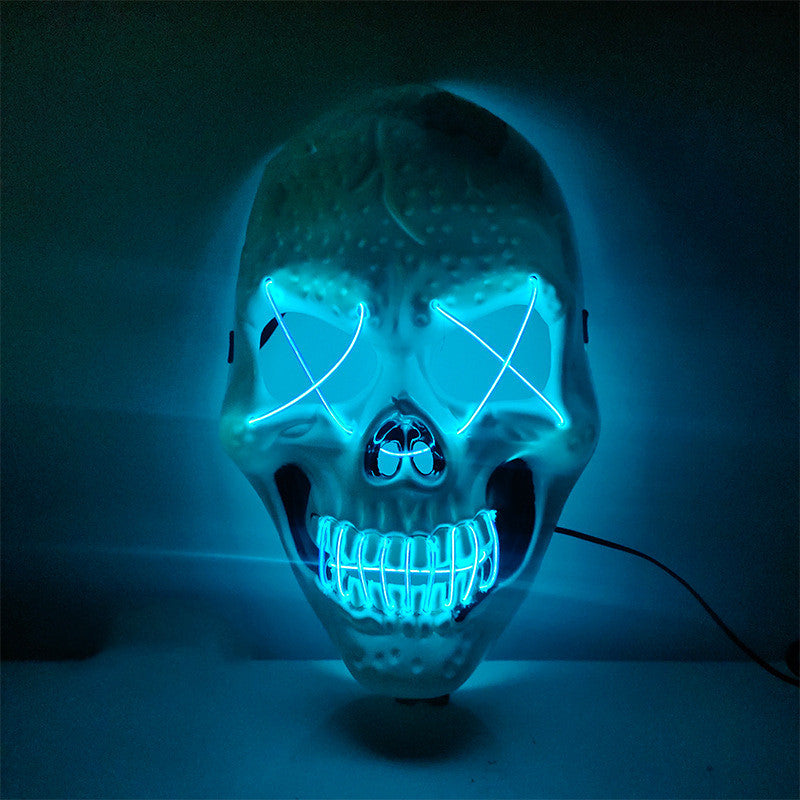 Halloween Skull Glowing Mask Bar Night Horror - Discount Halloween City