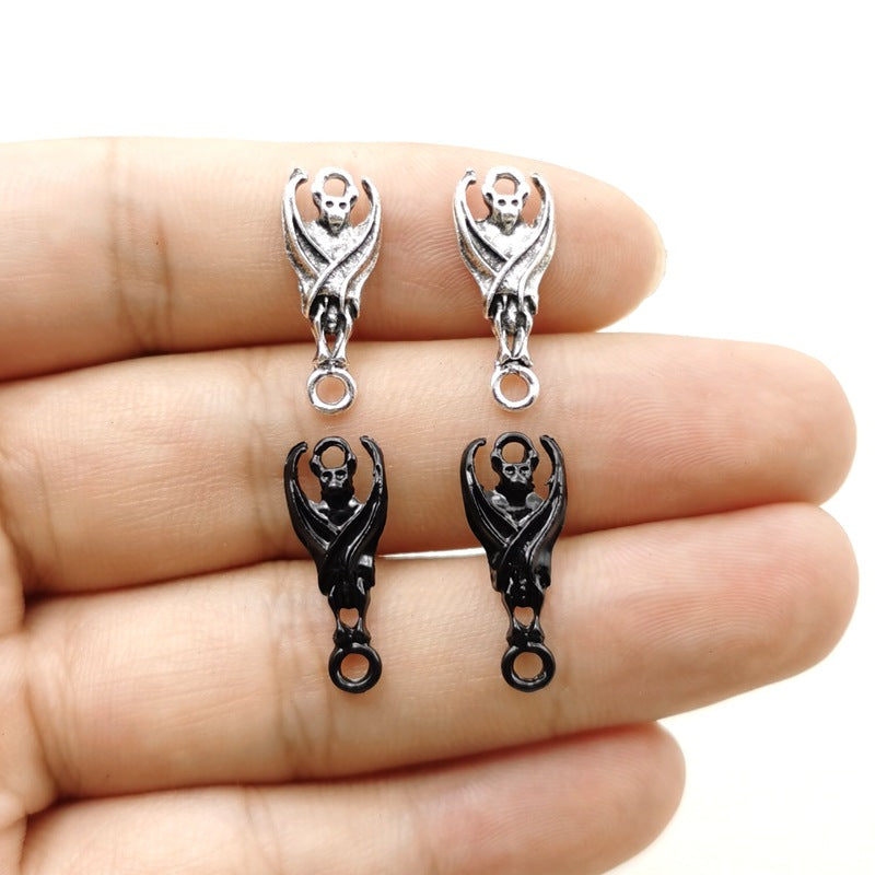 Double-hanging Bat Alloy Earrings - alternate view 2