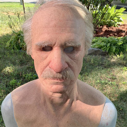 Funny Old Man Mask for Halloween Party - Discount Halloween City