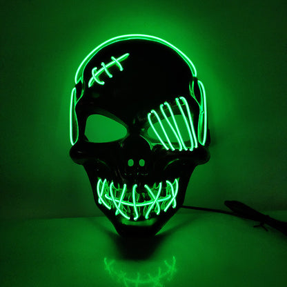 Scar One-eyed Pirate Mask Bloody Horror Cold Light Halloween - Discount Halloween City