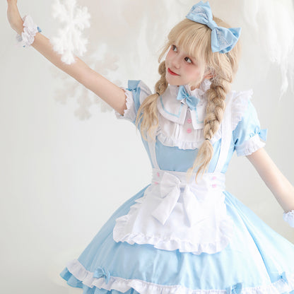 Halloween COS Plus Size Maid Costume Removable Sleeve | Plus Size Costumes | Indoor Decorations - Decorations