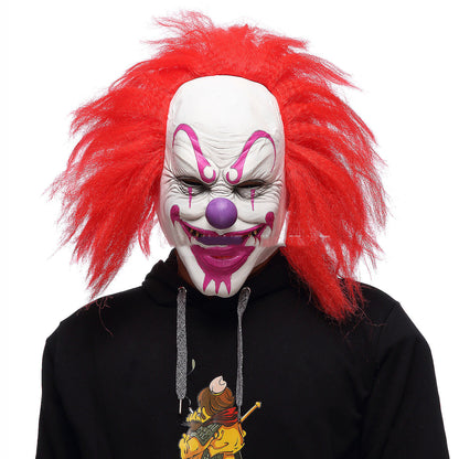Horror Script Kill Halloween Clown Mask Headgear - Discount Halloween City
