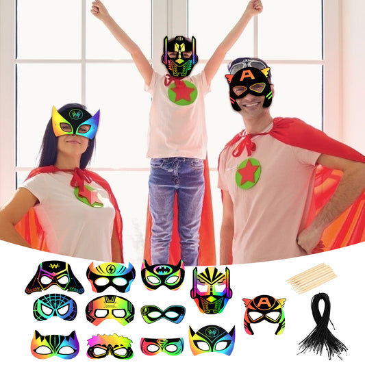 Scratch Art Set - 24 Scratch & 12 Mask