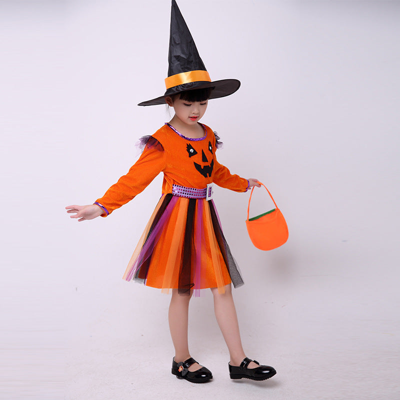Kids's Halloween Costume Girls Pumpkin Costume - Discount Halloween City