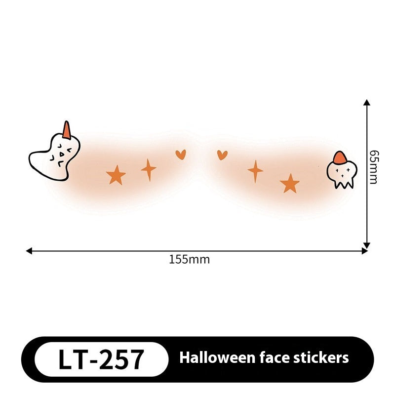 Halloween Makeup Stickers Dress Up Cute Painted - Discount Halloween City