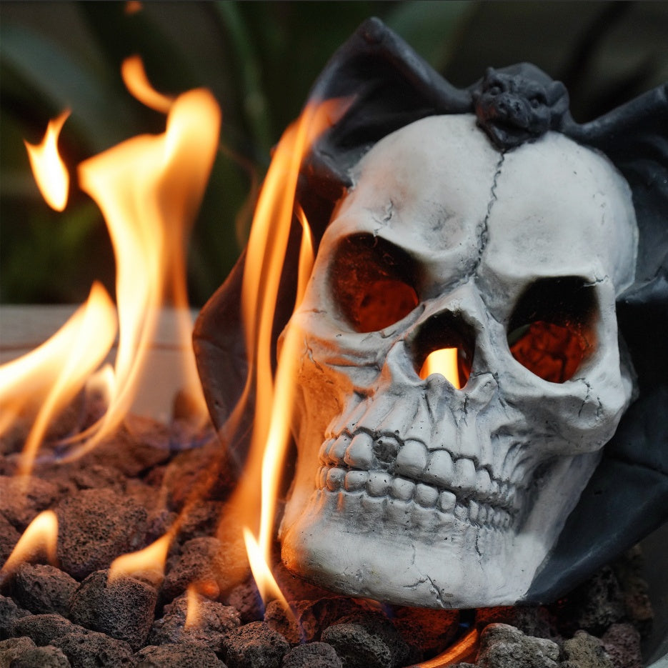 Demon Skull Gas Log for Fire Pit & Fireplace - alternate view 7
