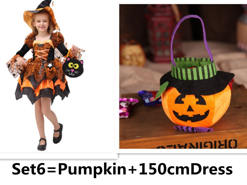 Halloween Kids Costume Witch Princess Dress - Discount Halloween City