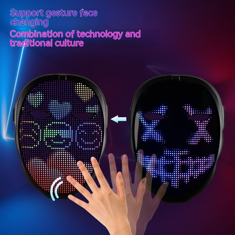 Face Masks Full Color LED Halloween Mask - product image 5