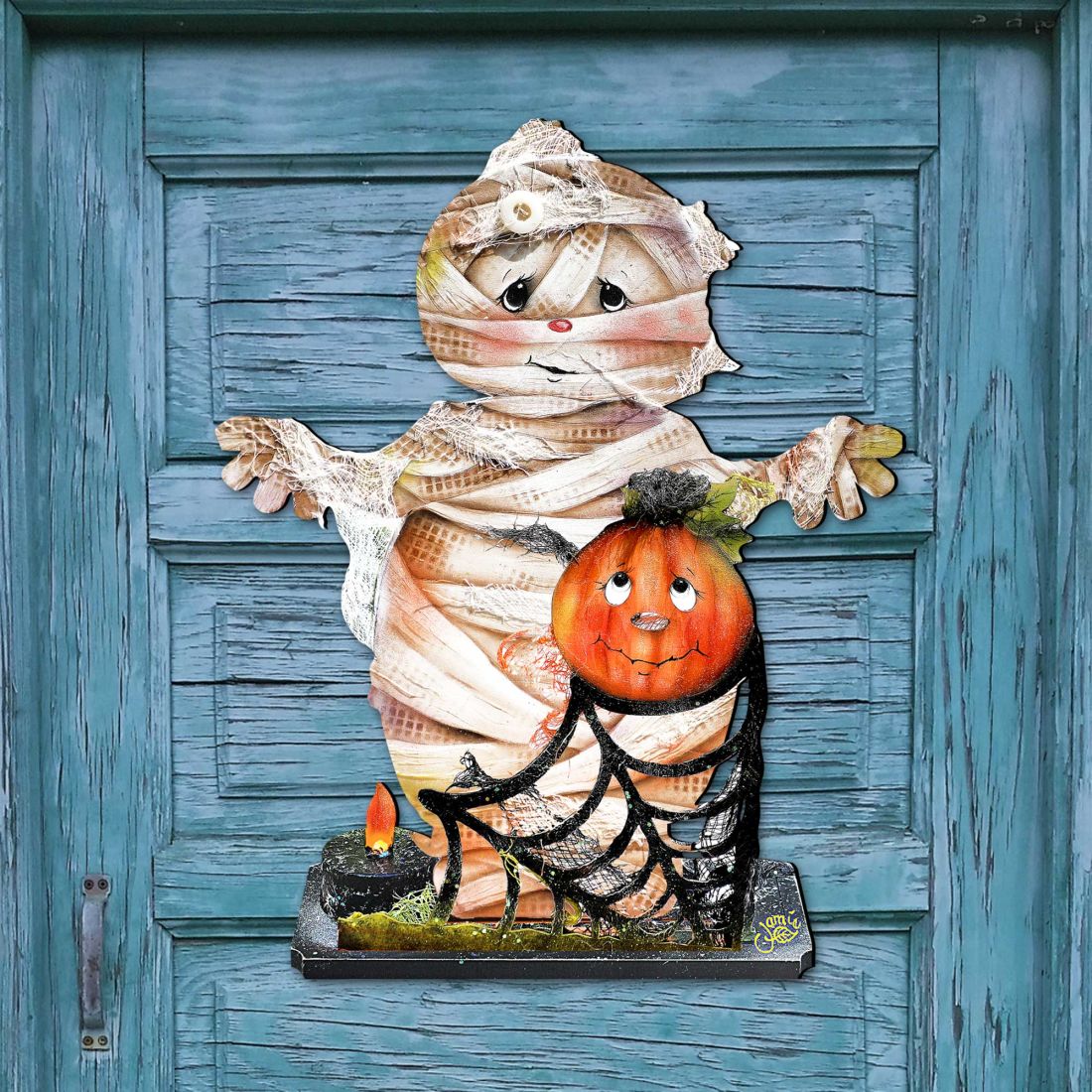 Some Mummy Loves You Halloween Door Decor by Jamie Mills-Price - Thanksgiving Halloween Decor - 8457406H