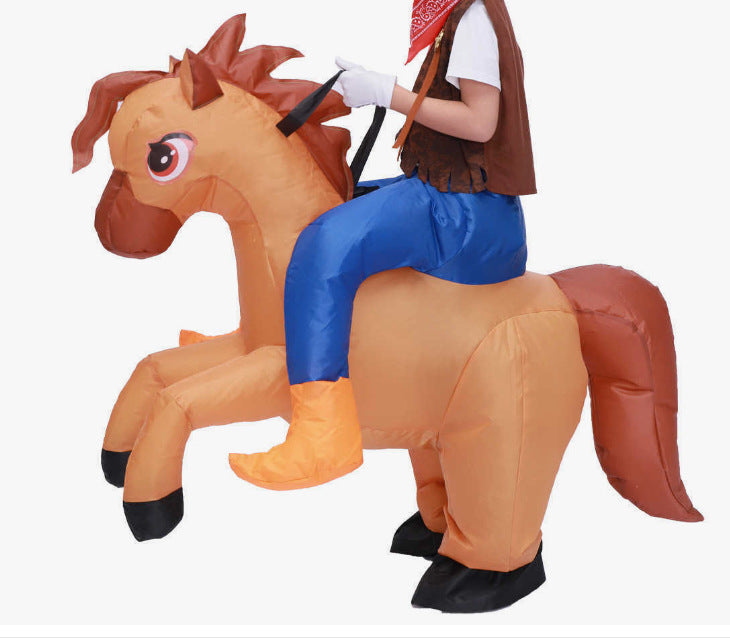 Active Horse Hippo Inflatable Clothing Halloween Funny Doll - Discount Halloween City