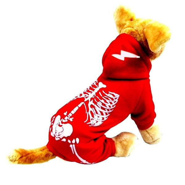 Pet Dog Skull Print Pattern Clothes