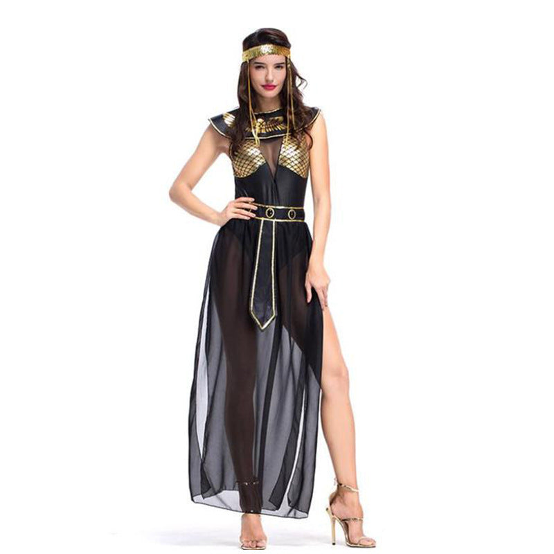 Halloween Greek Goddess Costume Ancient Cleopatra Uniform - Discount Halloween City