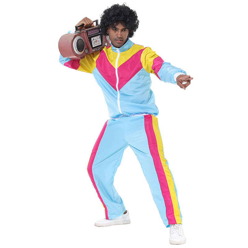 Halloween Retro Disco Baseball Uniform Costume - Discount Halloween City