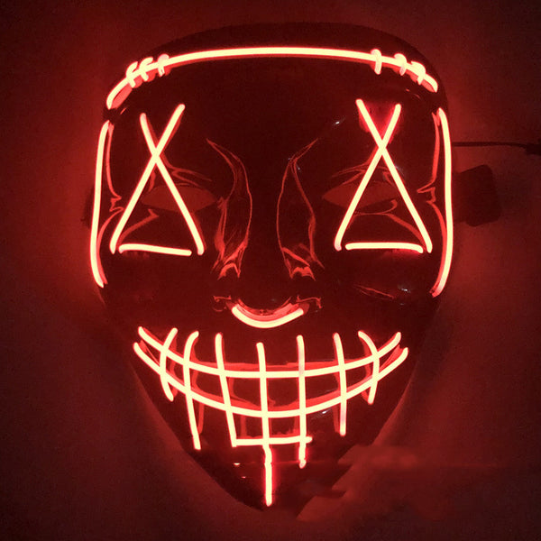 Halloween EL Glowing Mask Ghost Dance Step - Discount Halloween City