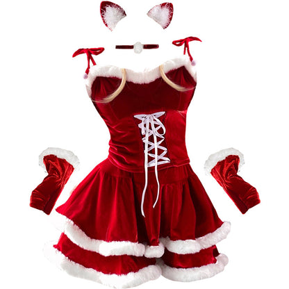 Halloween Costume Maid Uniform Temptation Sexy Little Wild | Hats | Gloves - Costumes
