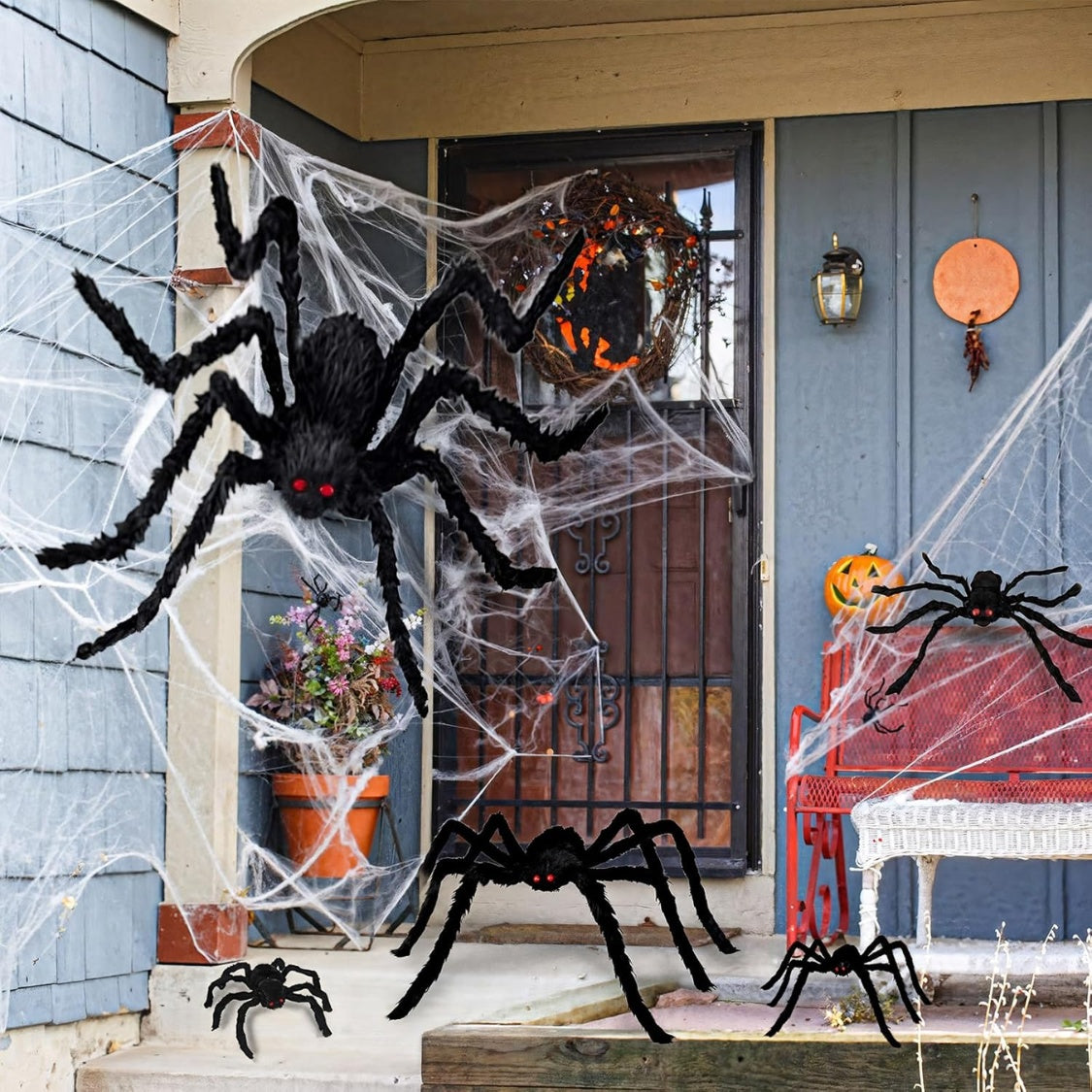 Giant Spider 6.6 FT Halloween Decorations Fake Furry Spiders - product image 7