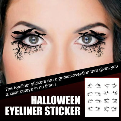 Bat & Spider Halloween Eyeliner Patches - product image 2