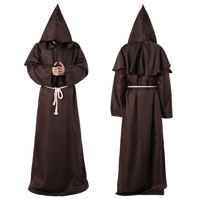 Halloween Costume Medieval Friar Wizard Costume - Costumes